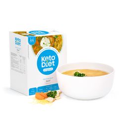 KetoDiet Proteinová polévka hovězí s nudlemi (7 porcí)