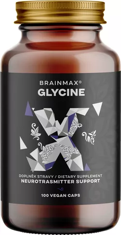 BrainMax Glycin, 100 rostlinných kapslí