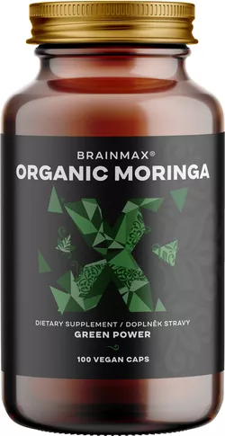 BrainMax Organic Moringa, 500 mg, 100 rostlinných kapslí