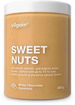 Vilgain Sweet Nuts Bílá čokoláda a lískový oříšek 300 g