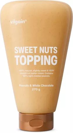 Vilgain Sweet Nuts Topping Arašídy s bílou čokoládou 270 g