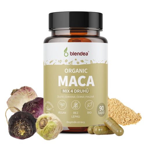 Maca 4 druhy BIO Organic 90 kapslí